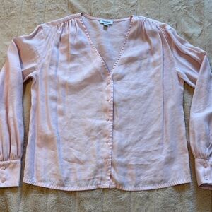 Nordstrom Light Pink V-Neck Blouse